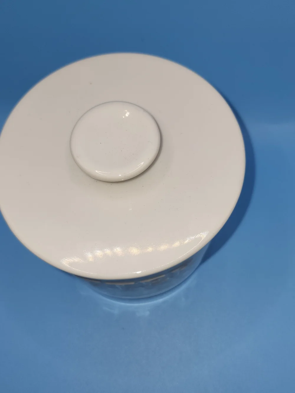Fitz and Floyd Everyday White Porcelain Butter Crock w/ Lid, Dishwasher Safe